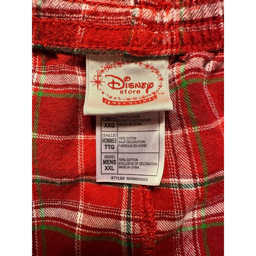 Disney Store Christmas Mickey Pajama Set PJ's Sleepwear Top And Bottom M… - Picture 13 of 15